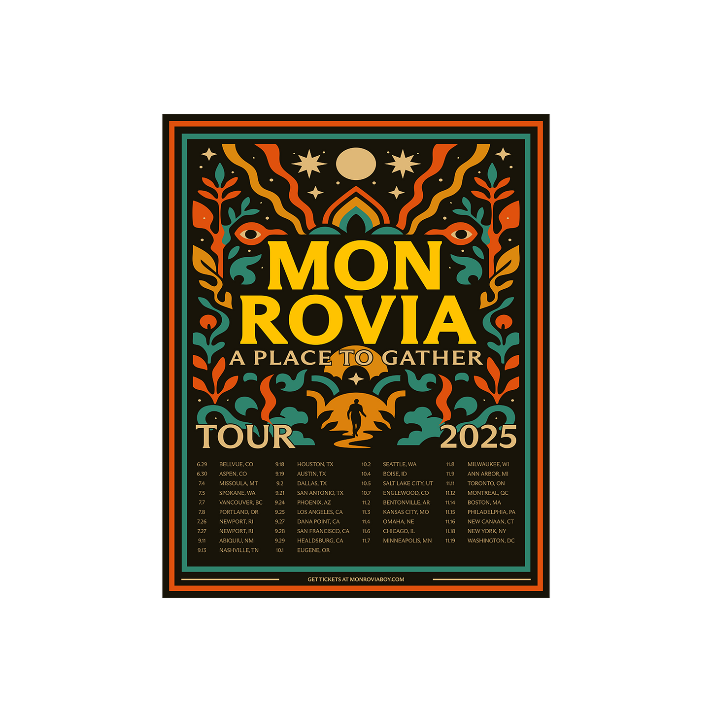 Mon Rovia 2025 Tour Poster